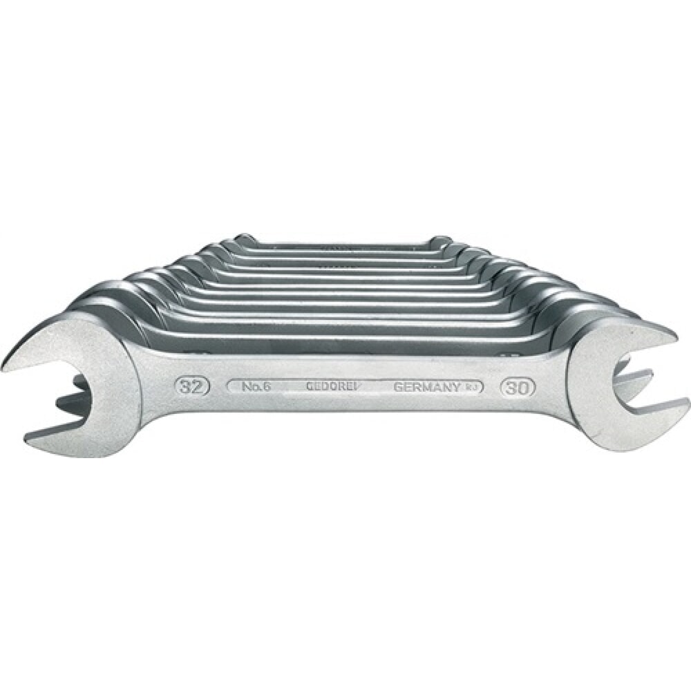 Produktabbildung: Doppelmaulschlüsselsatz 6-8 8tlg.SW6-22mm CV-Stahl verchr.GEDORE