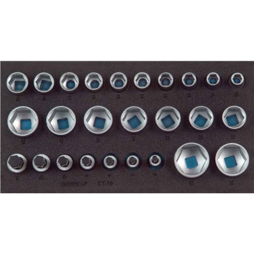 Produktabbildung: Werkzeugmodul B.157,5xT.310mm 26tlg 1/2Zoll Steckschlüsselsatz GEDORE