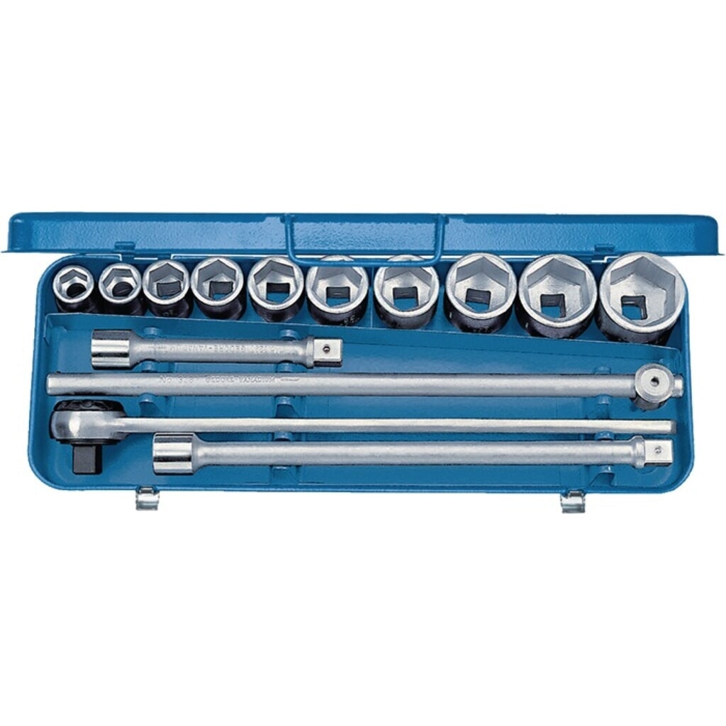 GEDORE Steckschlüsselsatz 32 EMU-2 14-tlg.3/4 Zoll SW 22-50mm Z.50 6KT Produktabbildung: GEDORE Steckschlüsselsatz 32 EMU-2 14-tlg.3/4 Zoll SW 22-50mm Z.50 6KT