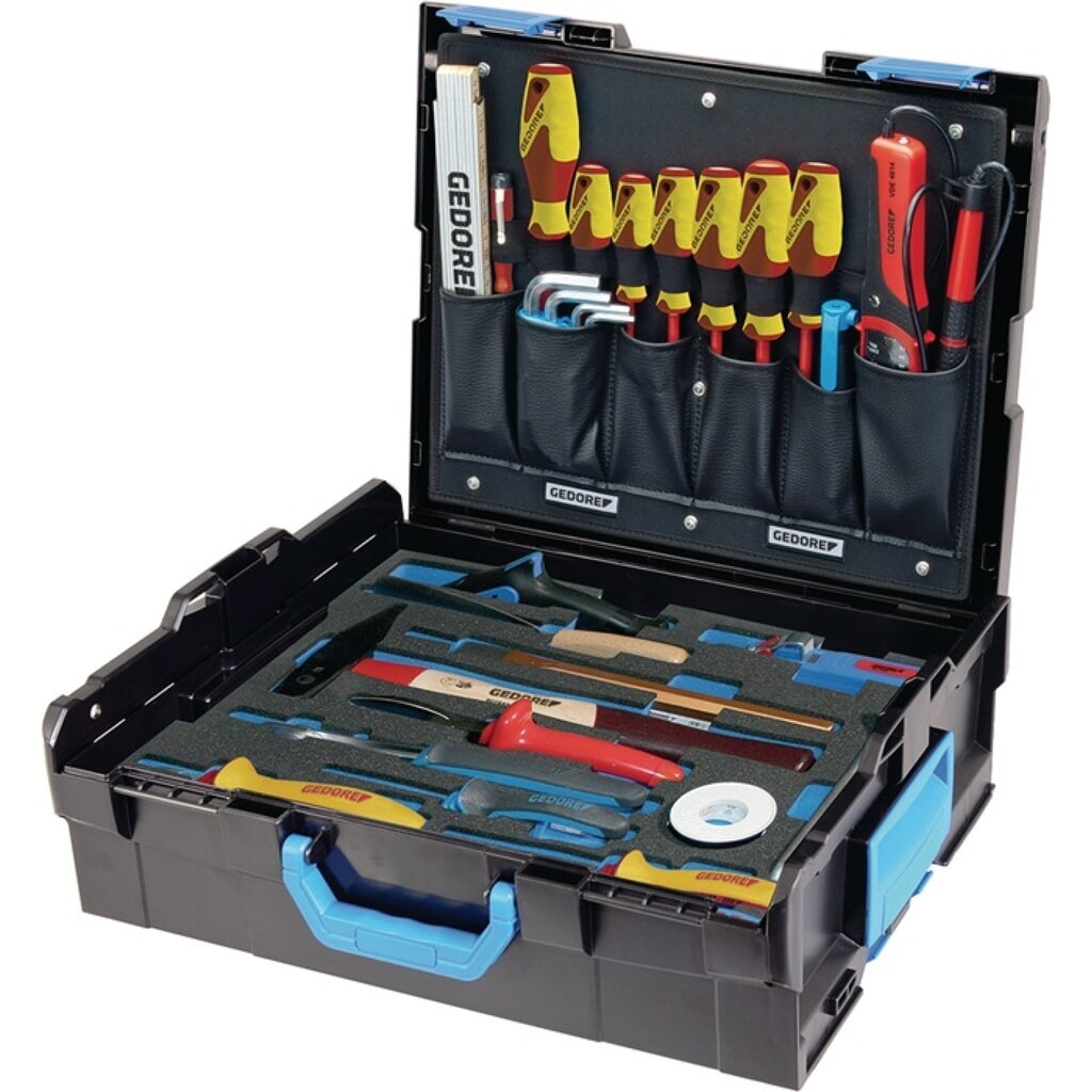 GEDORE Werkzeugsortiment 1100-02 36-tlg.Elektriker L-Boxx Produktabbildung: GEDORE Werkzeugsortiment 1100-02 36-tlg.Elektriker L-Boxx