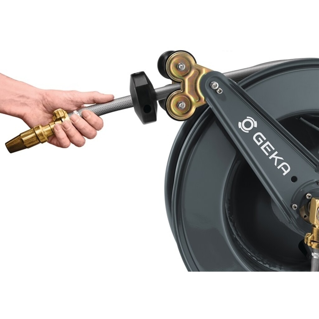 GEKA Schlauchwagen PA30SK, pulv. Stahl, Anschlussgewinde 33,25 mm G 1 AG ″, Ausgangsanschluss G 1 AG ″ Produktabbildung Nr. 6: GEKA Schlauchwagen PA30SK, pulv. Stahl, Anschlussgewinde 33,25 mm G 1 AG ″, Ausgangsanschluss G 1 AG ″