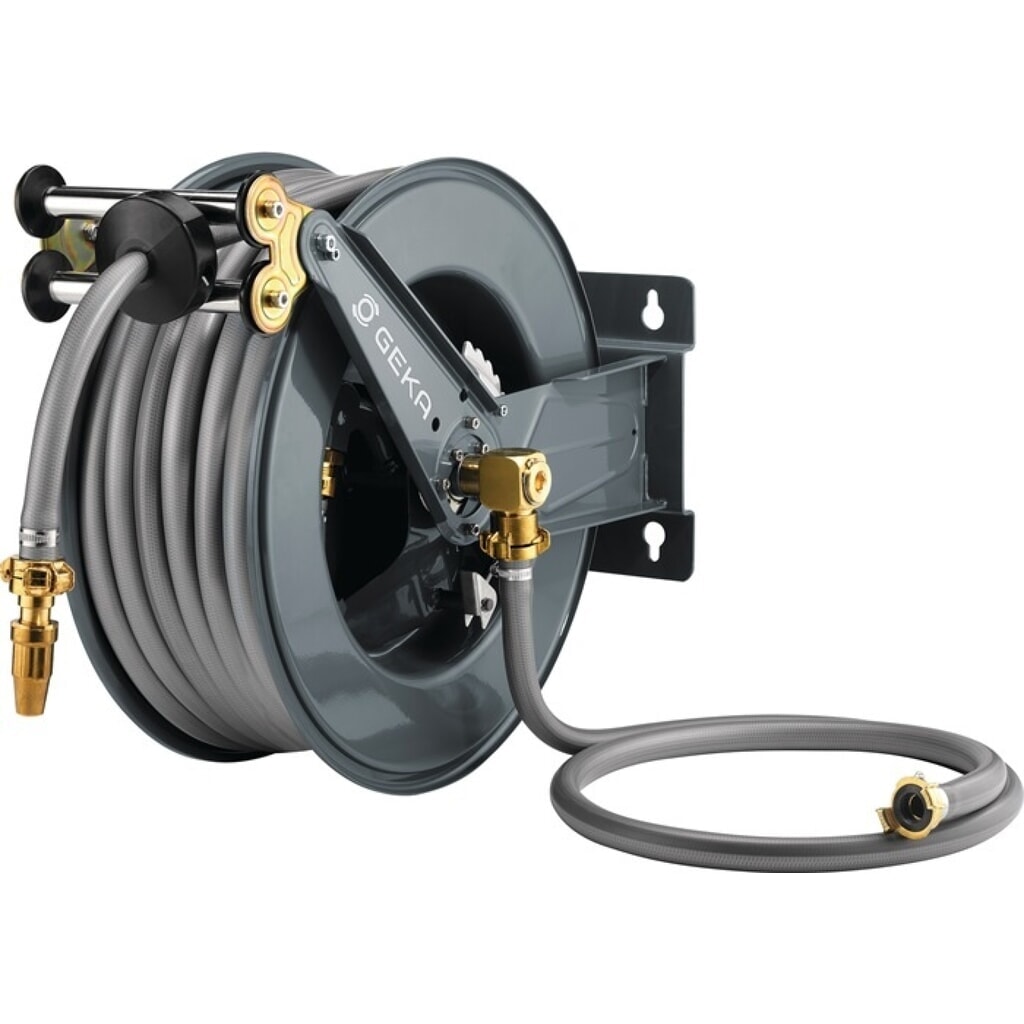 GEKA Schlauchwagen PA30SK, pulv. Stahl, Anschlussgewinde 33,25 mm G 1 AG ″, Ausgangsanschluss G 1 AG ″ Produktabbildung Nr. 1: GEKA Schlauchwagen PA30SK, pulv. Stahl, Anschlussgewinde 33,25 mm G 1 AG ″, Ausgangsanschluss G 1 AG ″