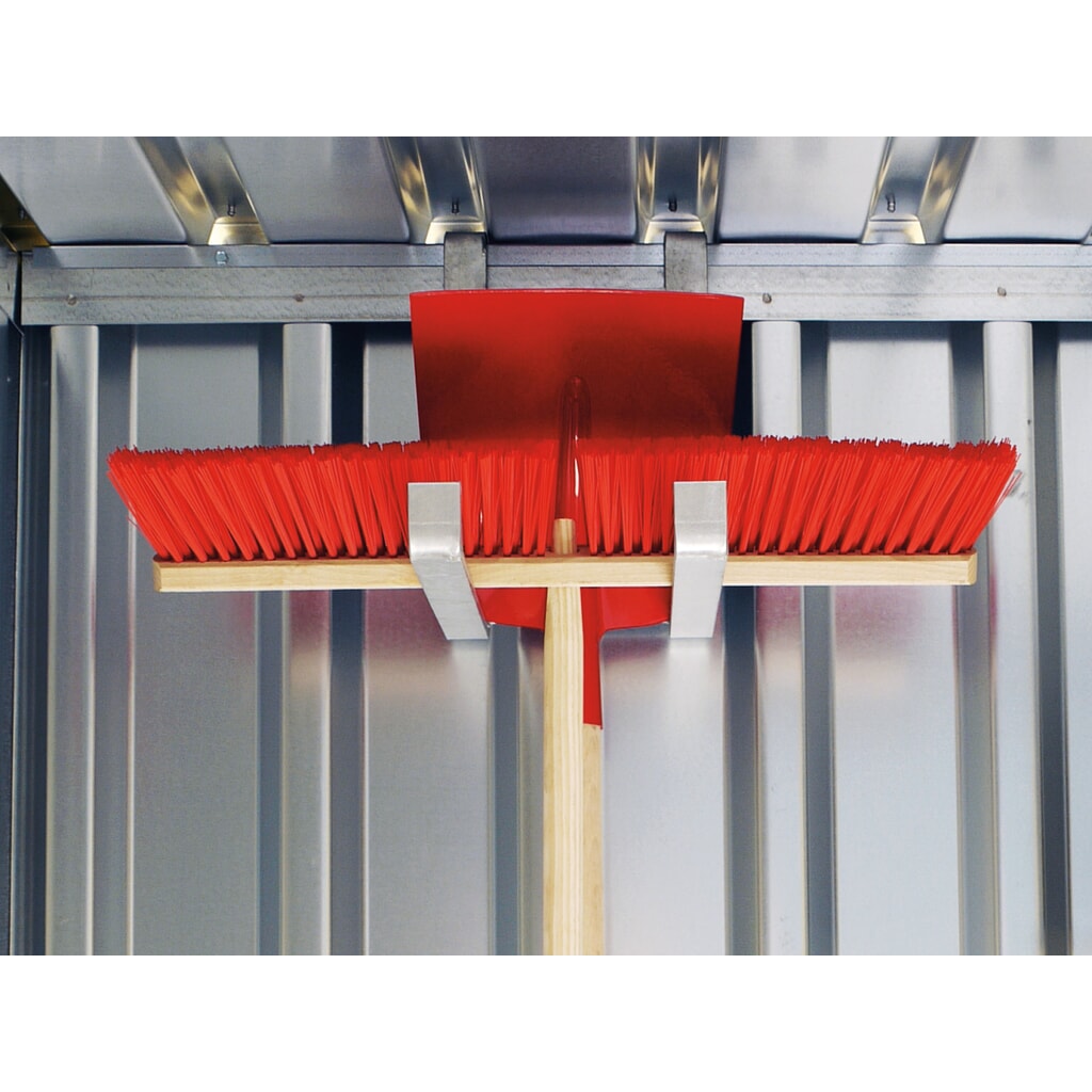 Gerätehalter für einhängbare, Stielgeräte, verzinkt für FLADAFI® Materialcontainer Produktabbildung: Gerätehalter für einhängbare, Stielgeräte, verzinkt für FLADAFI® Materialcontainer
