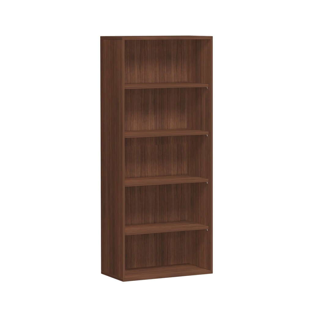 Produktabbildung: Geramöbel Büroregal Profi, 5 OH, Breite 800 mm, Nussbaum