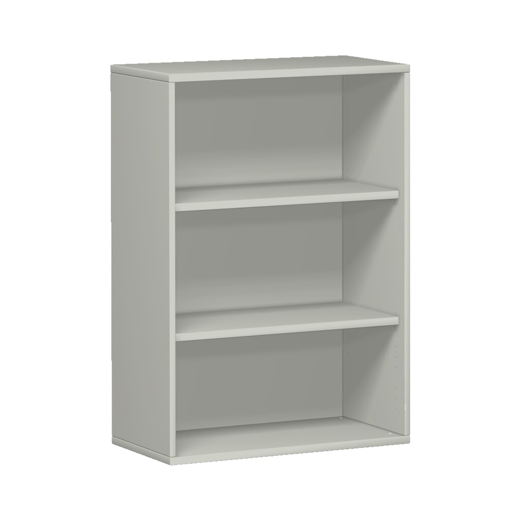 Produktabbildung: Geramöbel Büroregal Profi, 3 OH, Breite 800 mm, lichtgrau