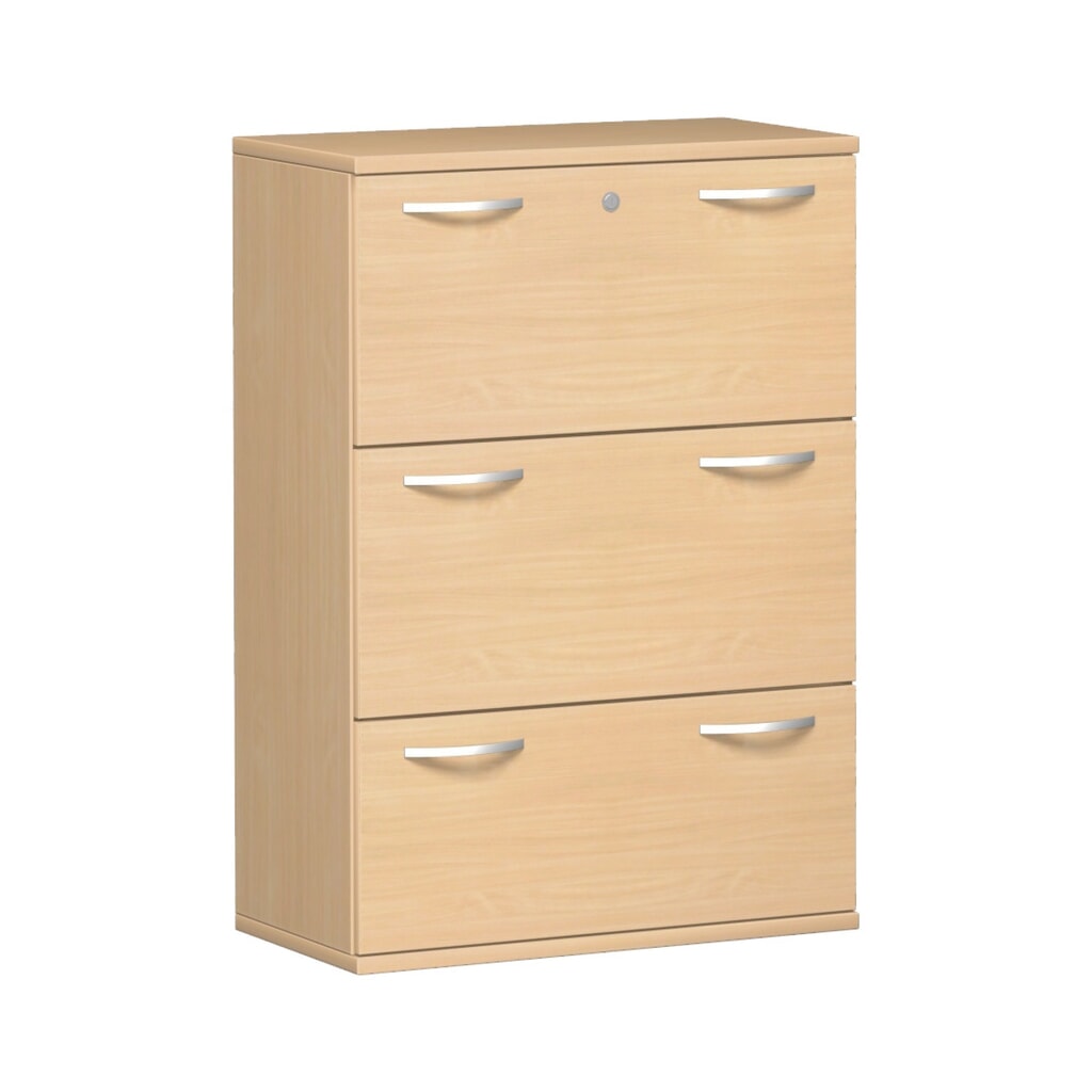 Geramöbel Hängeregistraturschrank Profi, 2-bahnig, 3 Schubladen, Buche Produktabbildung: Geramöbel Hängeregistraturschrank Profi, 2-bahnig, 3 Schubladen, Buche