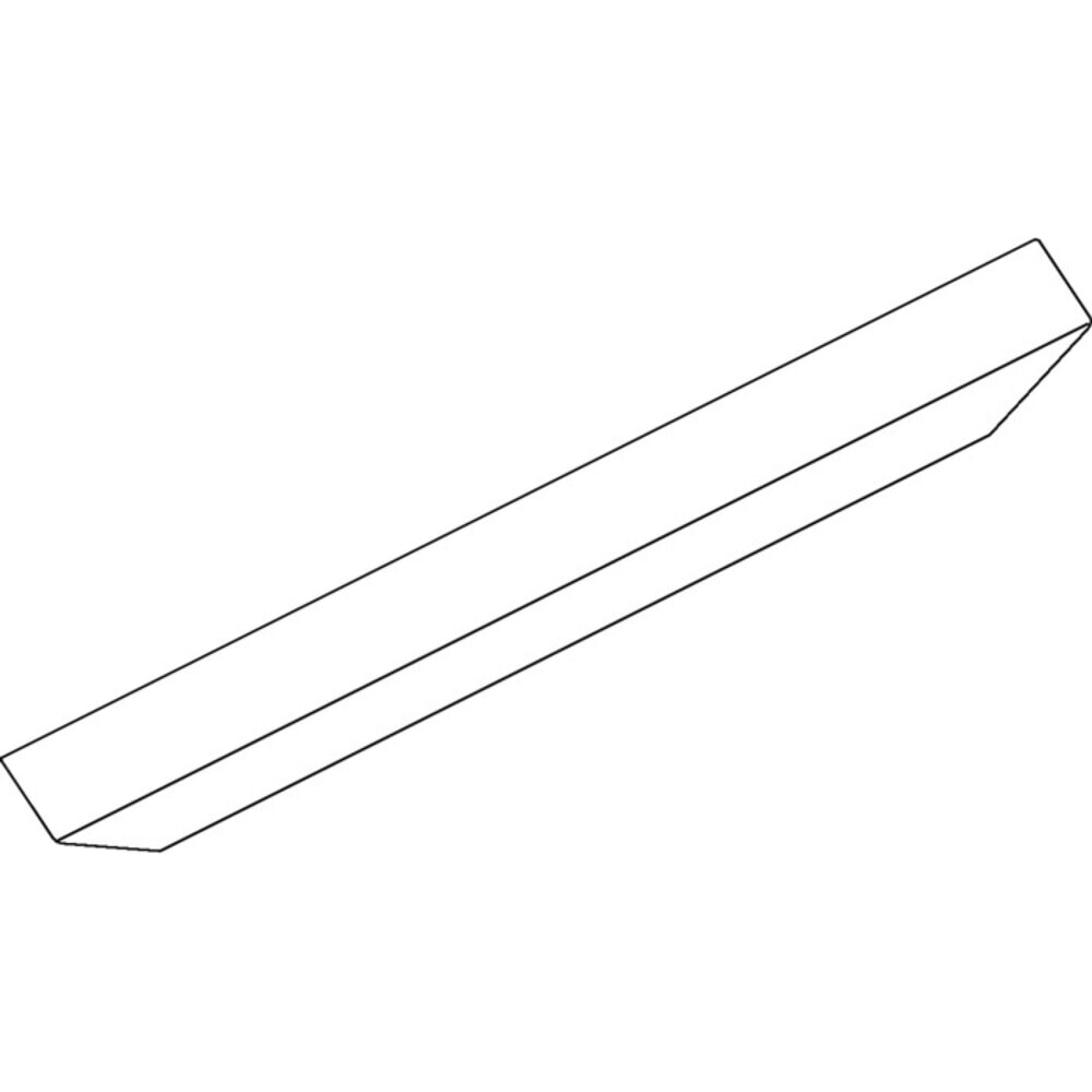 Produktabbildung: GEZE Abdeckprofil OL 90, silber Länge 2000 mm