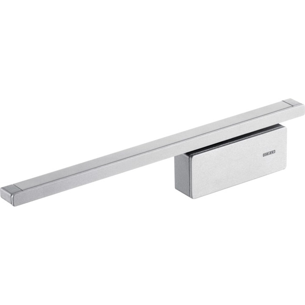 Produktabbildung: GEZE Türdämpfer ActiveStop, silber, aufliegend, Holztüren