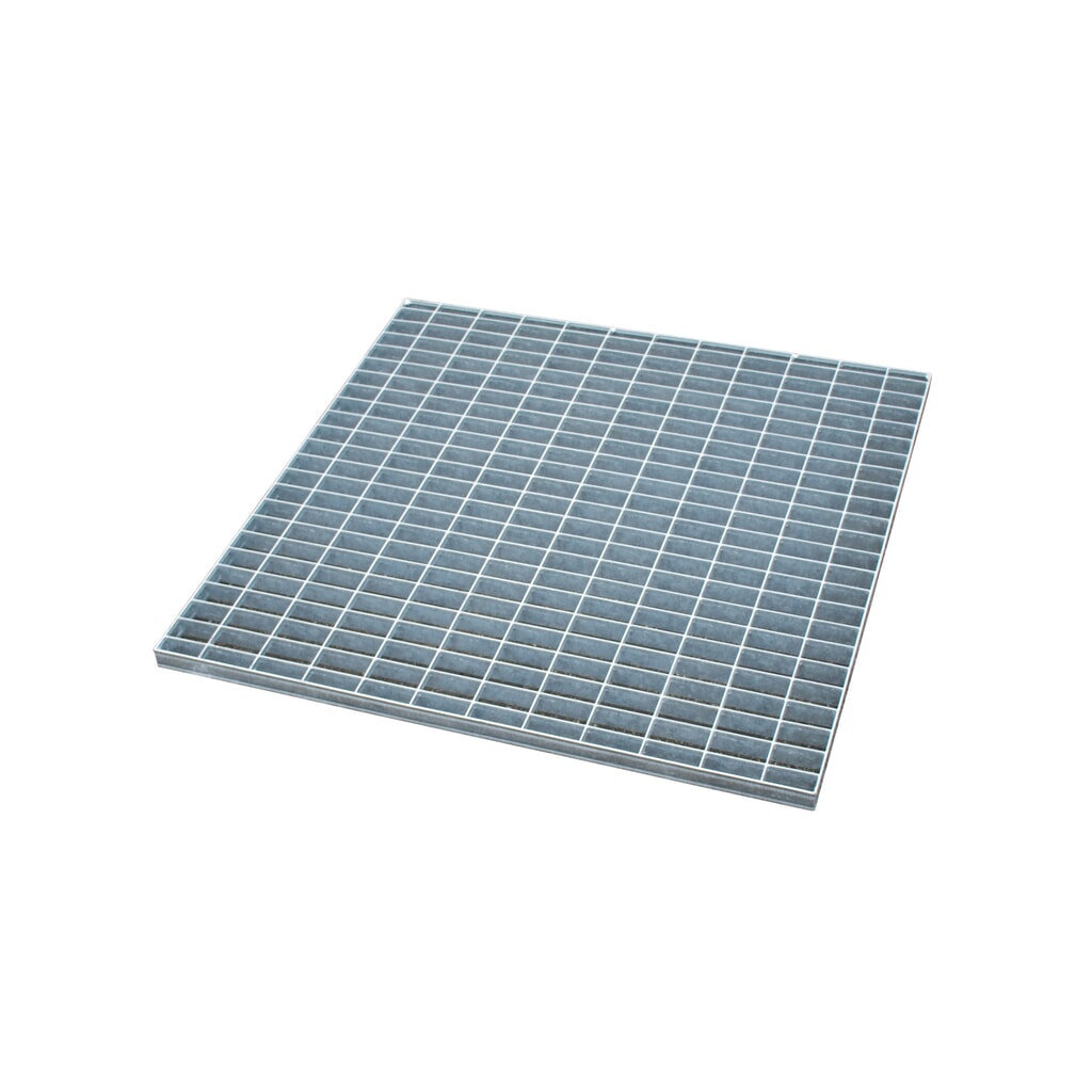 Gitterrost für Bauer® Auffangwanne aus Edelstahl, verzinkt, BxT 800 x 800 mm Produktabbildung: Gitterrost für Bauer® Auffangwanne aus Edelstahl, verzinkt, BxT 800 x 800 mm