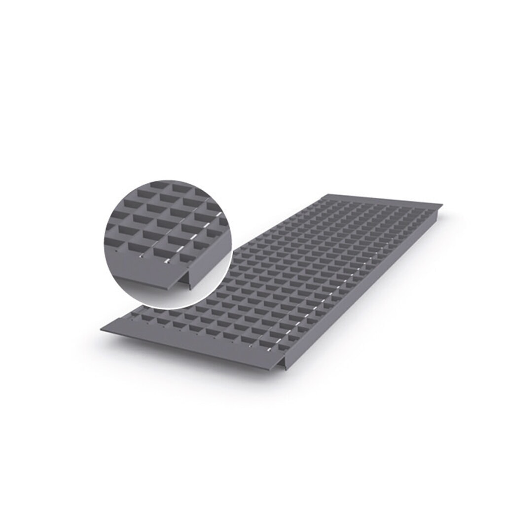 Produktabbildung Nr. 1: Gitterrostboden für Palettenregal, eingelegt, BxT 1.900 x 1.100 mm, Fachlast 1.080 kg, Maschenweite 44 x 66 mm