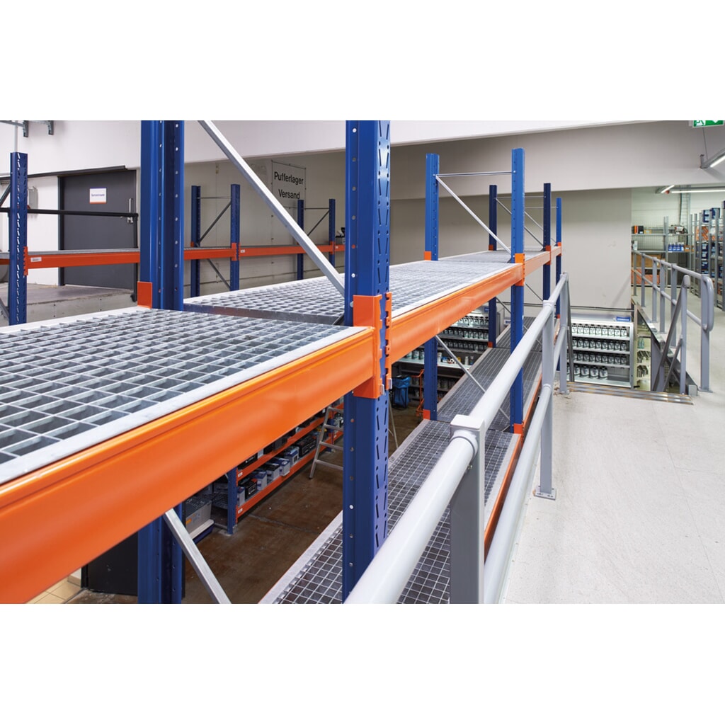 Produktabbildung Nr. 2: Gitterrostboden für Palettenregal, eingelegt, BxT 1.900 x 1.100 mm, Fachlast 1.080 kg, Maschenweite 44 x 66 mm