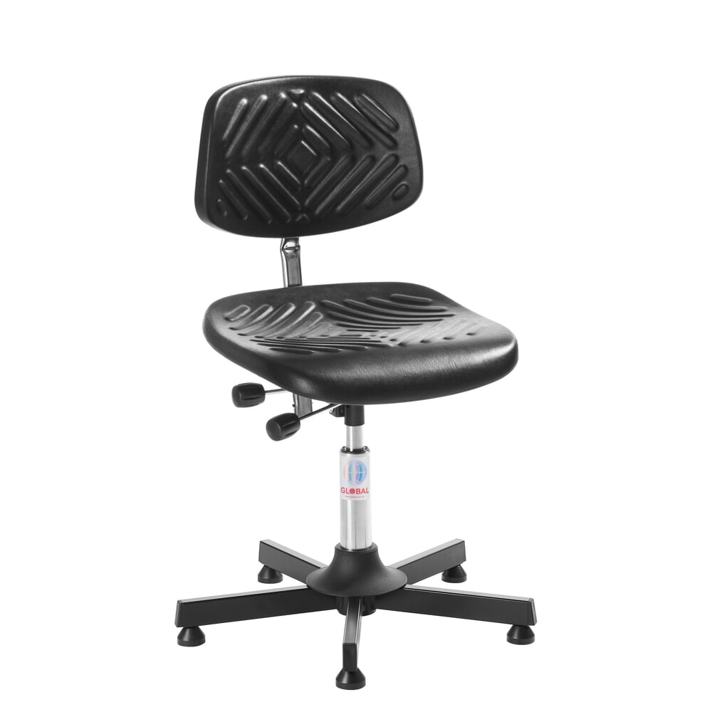 Produktabbildung: Global Stole A/S Arbeitsdrehstuhl Prestige, Sitzhöhe 470-600 mm, Bodengleiter, Stahlbasis