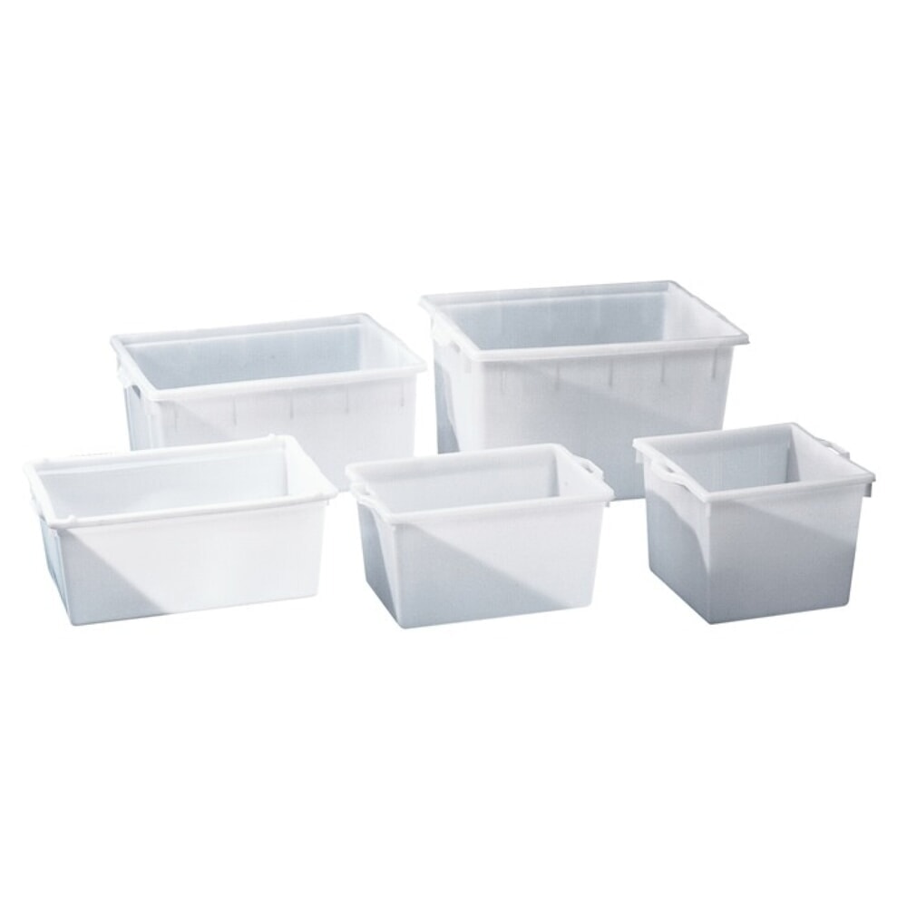 Produktabbildung: GRAF Kunststoffbehälter, L650xB440xH330mm, eckig 65 l PE natur, konische Form