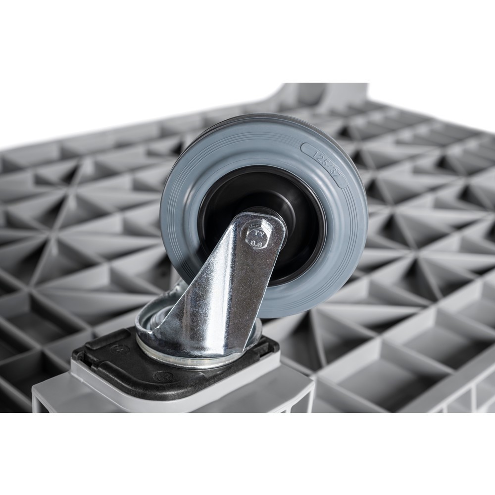 Produktabbildung Nr. 2: Grossbehälter XL, HxBxT 950 x 1.200 x 800 mm, 535 Liter, 4 Lenkrollen, grau