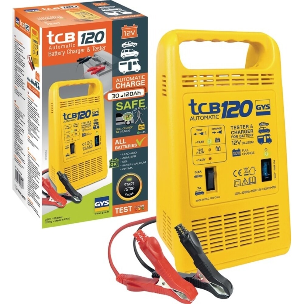Produktabbildung: GYS Batterieladegerät TCB 120, 3,5-7 A, 12 V