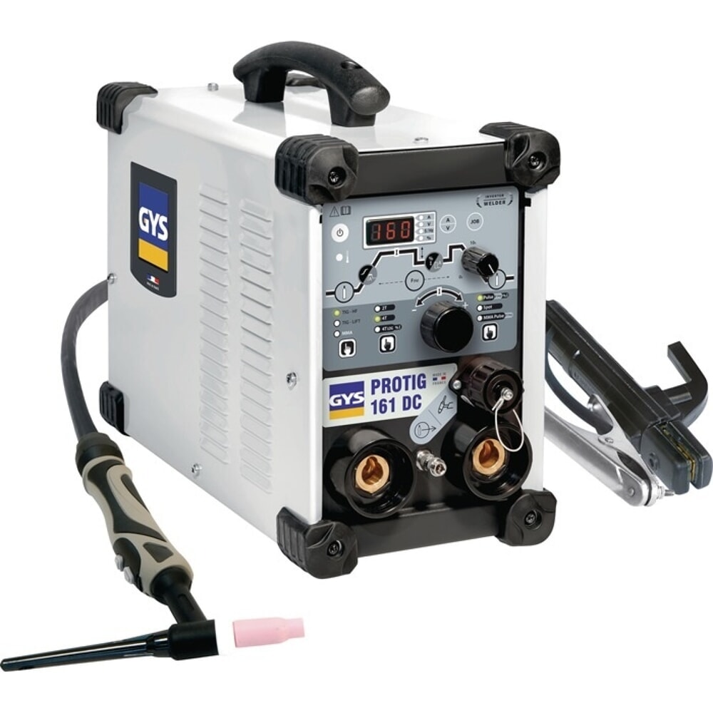 Produktabbildung: GYS TIG-Schweissanlage PROTIG 161 DC, 10-160 A, mit Zubehör, gasgekühlt