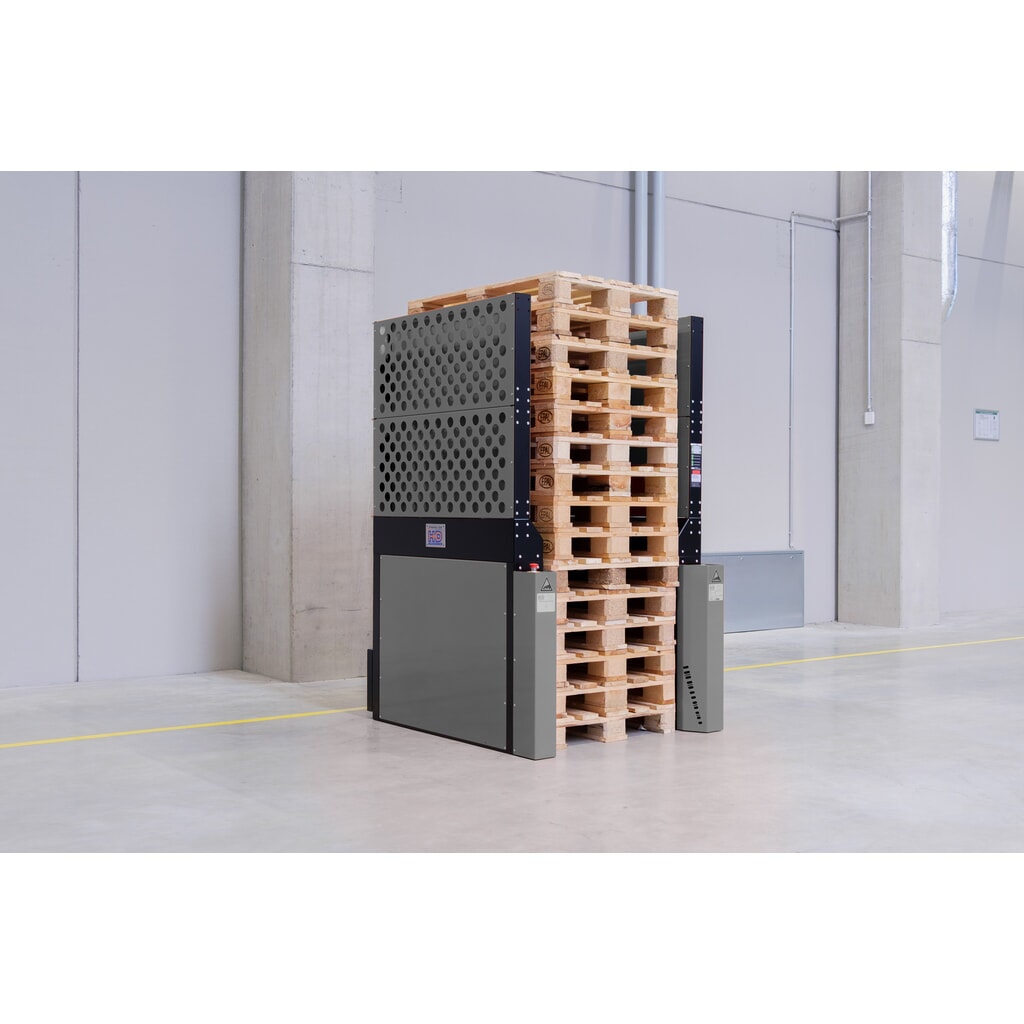 Hagenauer+Denk Palettenmagazin PalServer Universal, 15 Paletten, BxL 1000 x 1200 mm, Edelstahl Produktabbildung Nr. 3: Hagenauer+Denk Palettenmagazin PalServer Universal, 15 Paletten, BxL 1000 x 1200 mm, Edelstahl