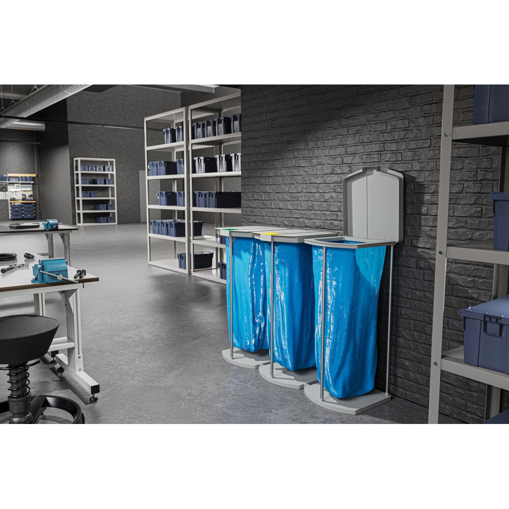 Produktabbildung Nr. 6: Hailo Abfallsackständer ProfiLine MSS XXXL für 1x 120 Liter, stationär