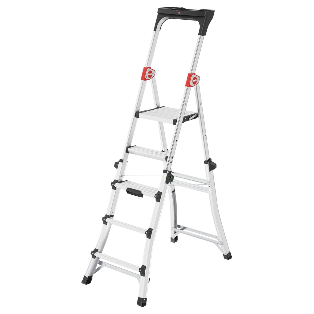 Hailo TL 100 TopLine, Teleskop Stehleiter Produktabbildung: Hailo TL 100 TopLine, Teleskop Stehleiter