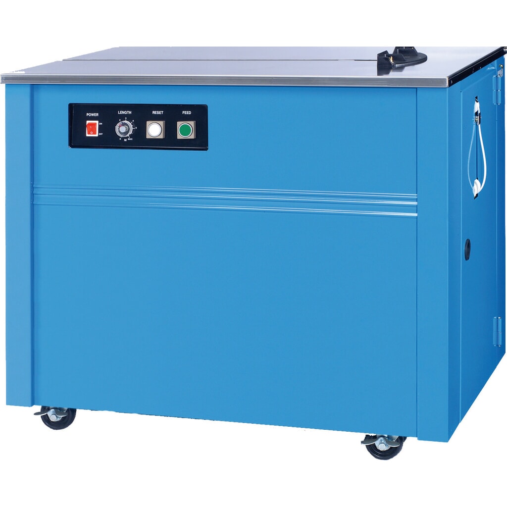 Halbautomatisches Umreifungsmaschine Modell 3000, für Bandbreite 9-15,5 mm, geschlossen Produktabbildung: Halbautomatisches Umreifungsmaschine Modell 3000, für Bandbreite 9-15,5 mm, geschlossen