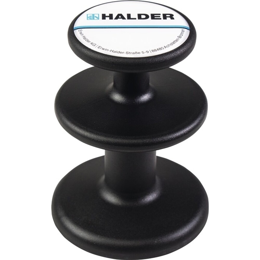Produktabbildung: HALDER Magnethalter, Ø 65 mm schwarz