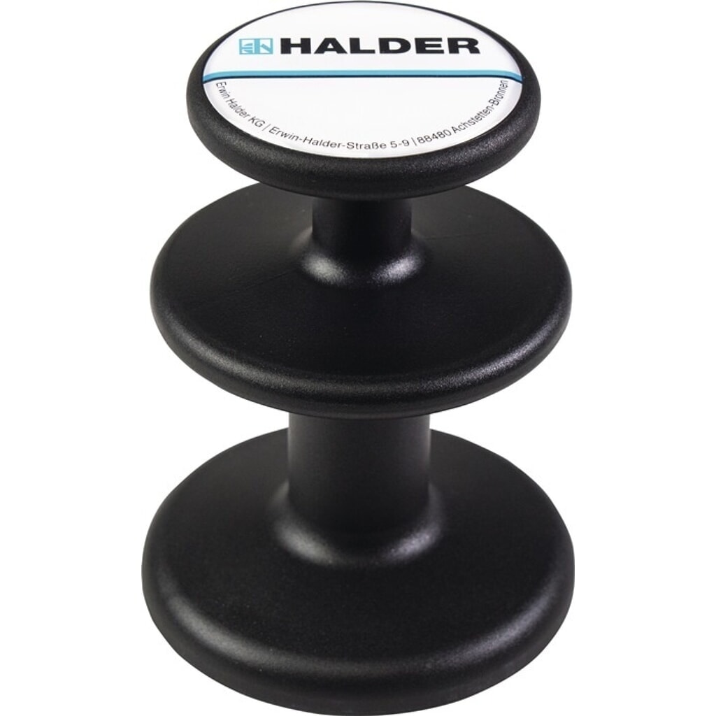 HALDER Magnethalter, Ø 65 mm schwarz Produktabbildung: HALDER Magnethalter, Ø 65 mm schwarz