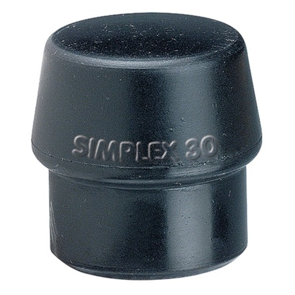 Produktabbildung: Schonhammerkopf SIMPLEX Kopf-Ø 40mm Gum.schwarz mittelh.HALDER