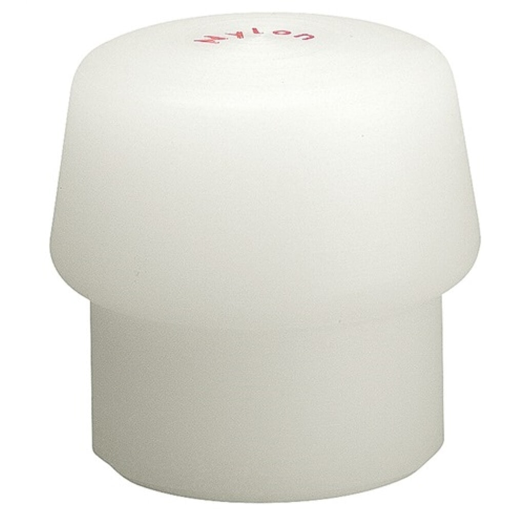 Produktabbildung: Schonhammerkopf SIMPLEX Kopf-Ø 30mm Nyl.weiss hart HALDER