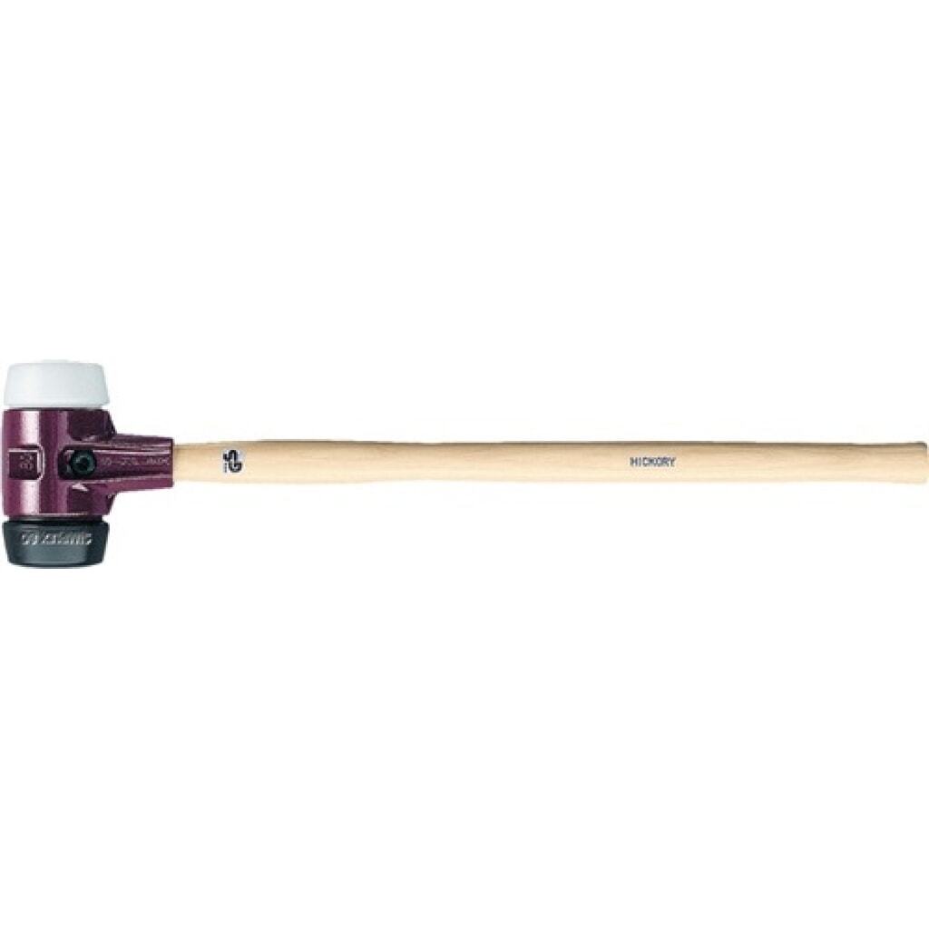 Vorschlaghammer SIMPLEX Kopf-Ø80mm L.800mm Superplast.weiss/Gum.schwarz mittelh. Produktabbildung: Vorschlaghammer SIMPLEX Kopf-Ø80mm L.800mm Superplast.weiss/Gum.schwarz mittelh.