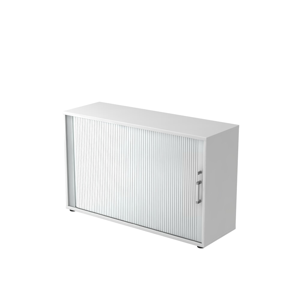 Produktabbildung: Hammerbacher Rollladenschr.hor. 2OH 120cm CE Weiss/Silber