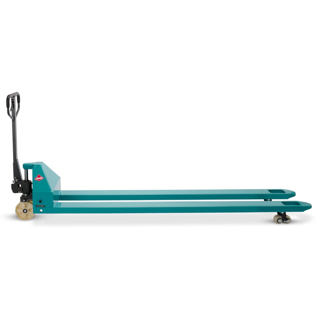 Handhubwagen Ameise® PTM 2.0, Tragfähigkeit 2.000 kg, Gabellänge 2.500 mm, Nylon, Tandemrollen Produktabbildung Nr. 6: Handhubwagen Ameise® PTM 2.0, Tragfähigkeit 2.000 kg, Gabellänge 2.500 mm, Nylon, Tandemrollen