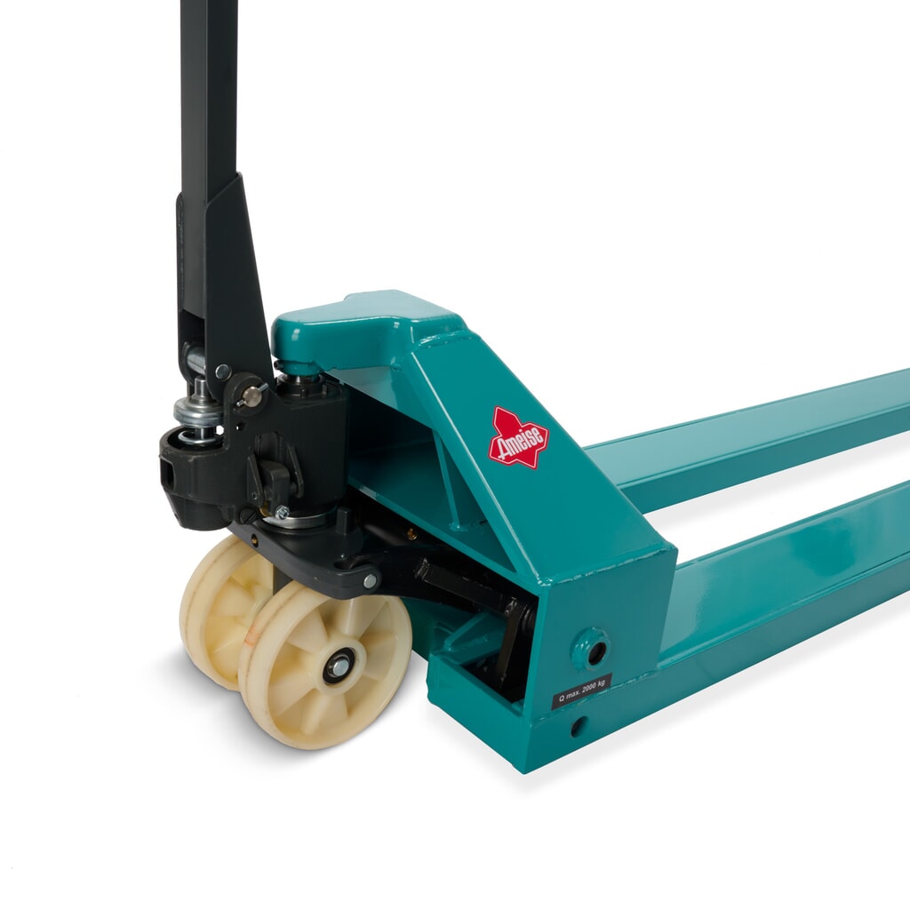 Handhubwagen Ameise® PTM 2.0, Tragfähigkeit 2.000 kg, Gabellänge 2.500 mm, Nylon, Tandemrollen Produktabbildung Nr. 13: Handhubwagen Ameise® PTM 2.0, Tragfähigkeit 2.000 kg, Gabellänge 2.500 mm, Nylon, Tandemrollen