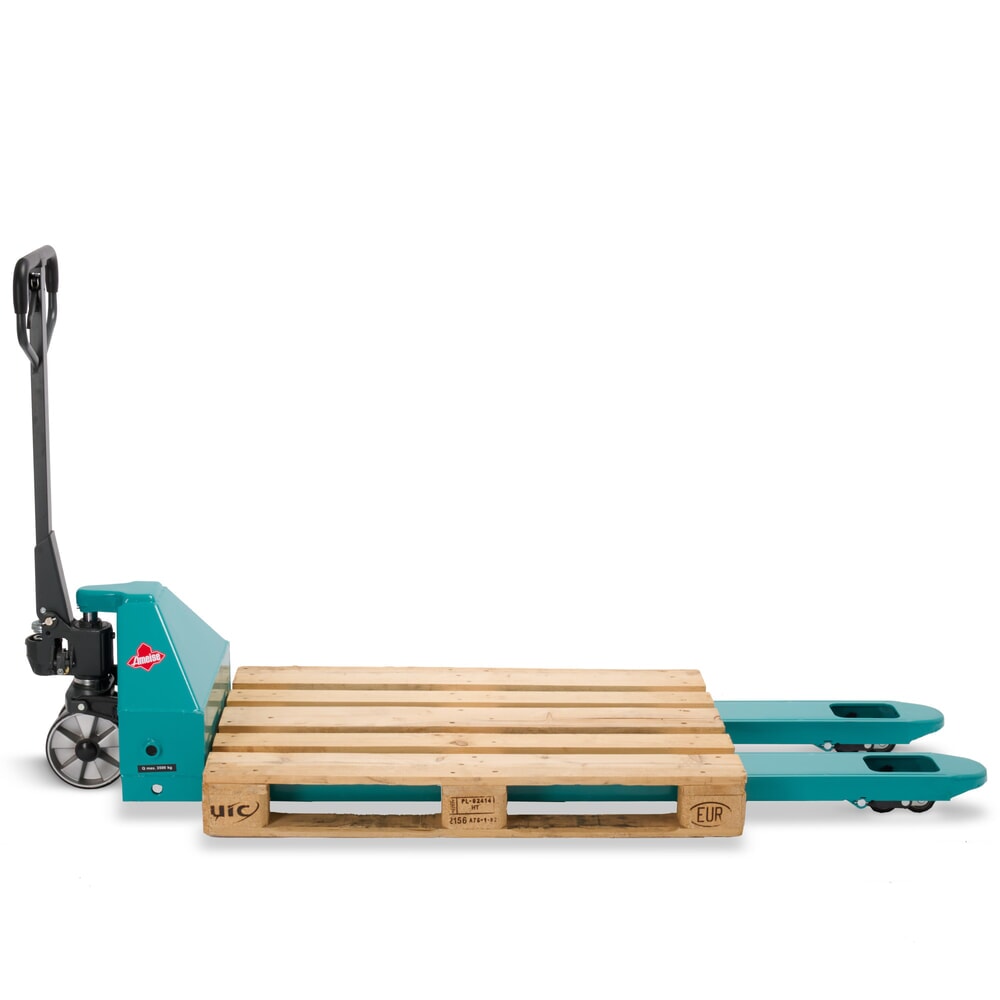 Produktabbildung Nr. 6: Handhubwagen Ameise® PTM 3.5, Tragfähigkeit 3.500 kg, Gabellänge 1.800 mm, Polyurethan, Tandemrollen