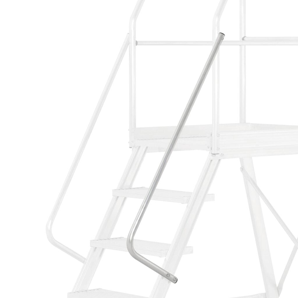 Handlauf für HYMER Podesttreppe, für 4+5 Stufen Produktabbildung: Handlauf für HYMER Podesttreppe, für 4+5 Stufen