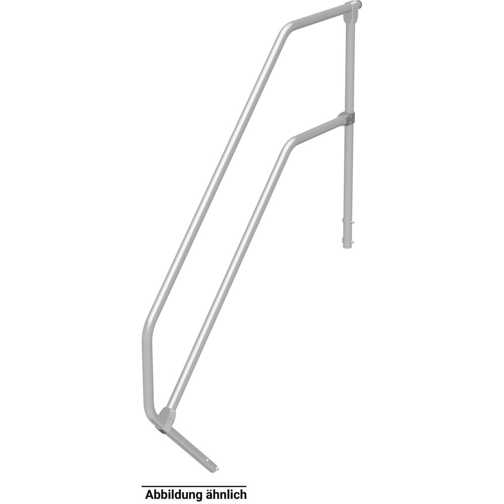 Produktabbildung: Handlauf mit Geländer für KRAUSE® Podesttreppe, für 3 Stufen