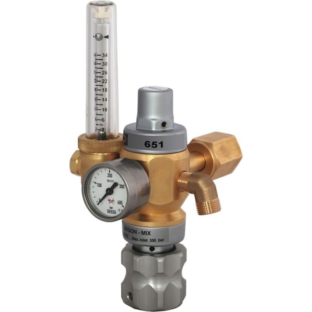 Produktabbildung: HARRIS Hochleistungsdruckminderer 651-30FLAR, W21,8 x 1/14 ″ RH, Argon / CO₂ 200 bar