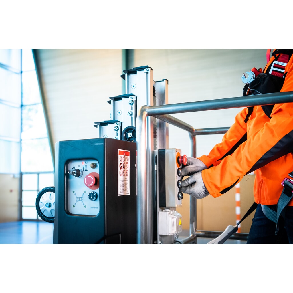 Haulotte Personenlift mit Teleskopmast QUICKUP 8 AC, Arbeitshöhe 8,1 m, Netzbetrieb (Wechselstrom) Produktabbildung Nr. 3: Haulotte Personenlift mit Teleskopmast QUICKUP 8 AC, Arbeitshöhe 8,1 m, Netzbetrieb (Wechselstrom)