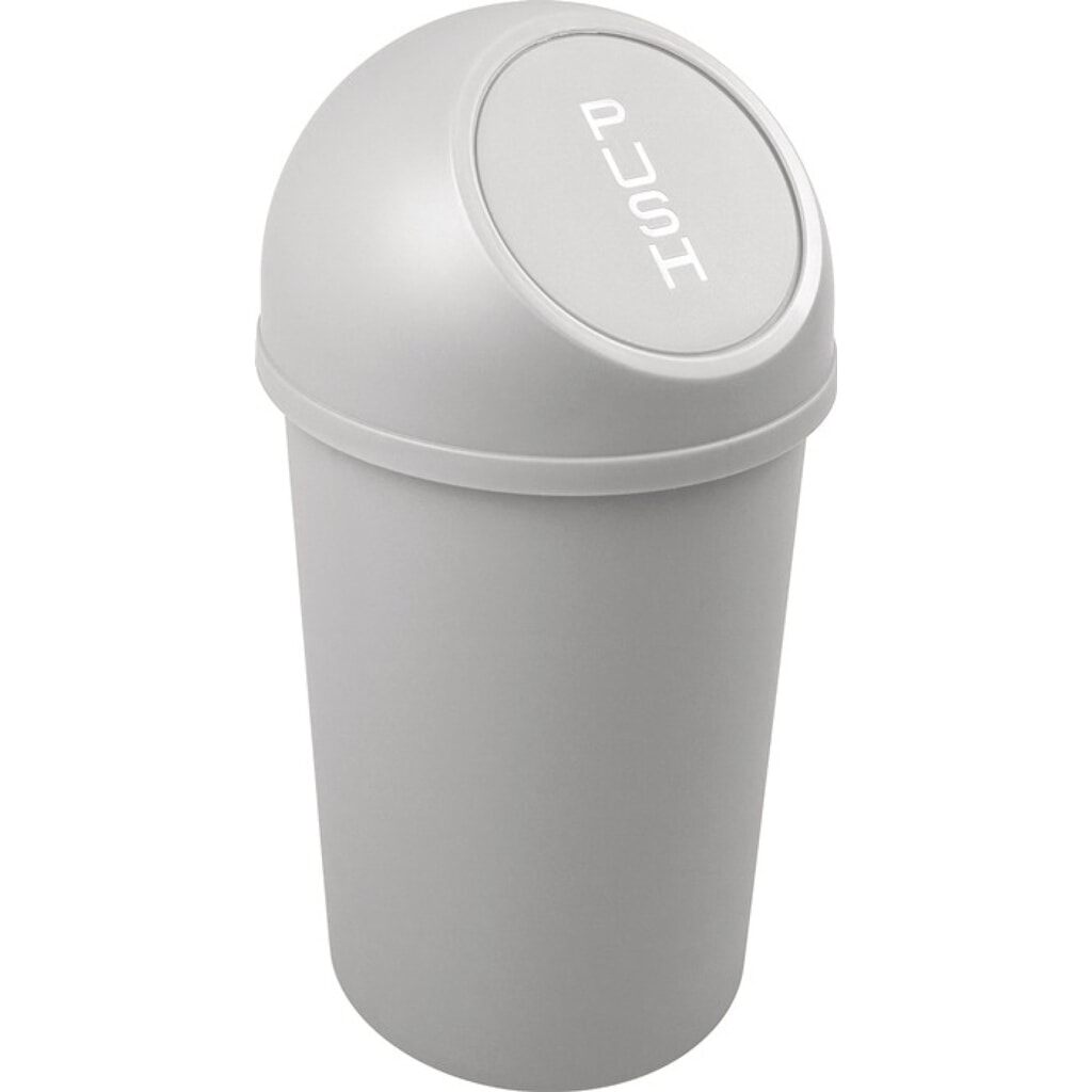 helit Abfallbehälter, 13 l lichtgrau, H490xØ253mm Produktabbildung Nr. 1: helit Abfallbehälter, 13 l lichtgrau, H490xØ253mm