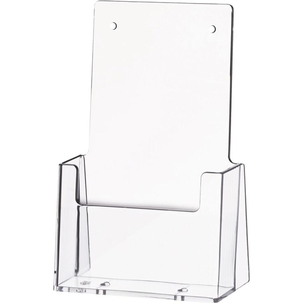 helit Tischprospekthalter, Kunststoff transparent, 1/3 DIN A4/C6 lang, freistehend Produktabbildung: helit Tischprospekthalter, Kunststoff transparent, 1/3 DIN A4/C6 lang, freistehend