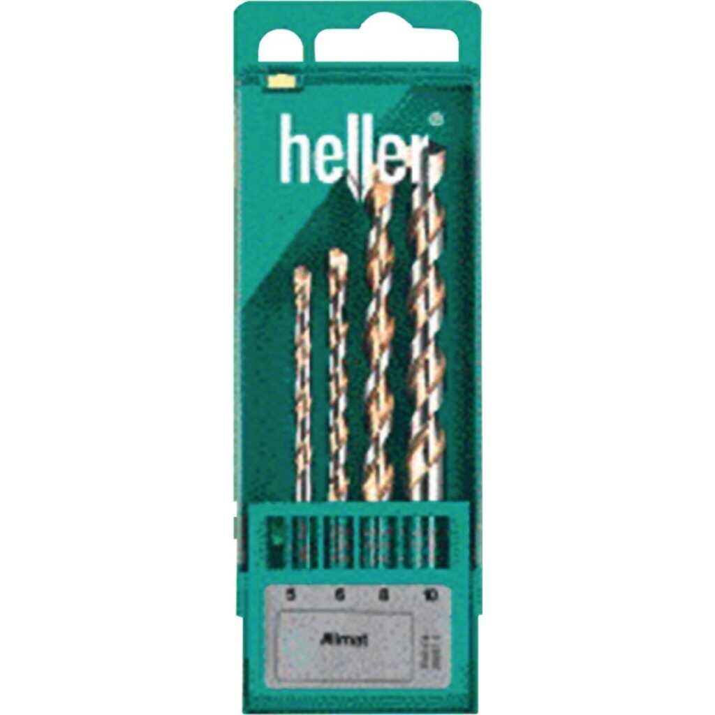 HELLER Universalbohrersatz Allmat 4tlg.D.5,6,8,10mm Rundschaft Produktabbildung: HELLER Universalbohrersatz Allmat 4tlg.D.5,6,8,10mm Rundschaft