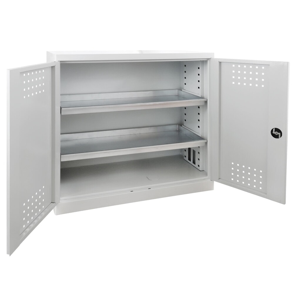 Produktabbildung Nr. 3: HEMMDAL Pflanzenschutzmittel- und Chemikalienschrank mit 2 Auffangwannen, HxBxT 1.000 x 1.000 x 500 mm