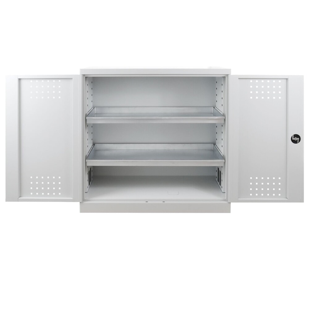Produktabbildung Nr. 4: HEMMDAL Pflanzenschutzmittel- und Chemikalienschrank mit 2 Auffangwannen, HxBxT 1.000 x 1.000 x 500 mm