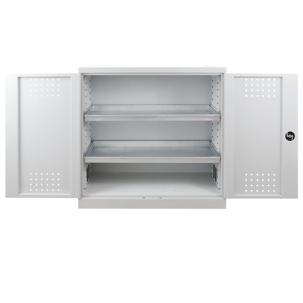 Produktabbildung Nr. 4: HEMMDAL Pflanzenschutzmittel- und Chemikalienschrank mit 2 Auffangwannen, HxBxT 1.000 x 1.000 x 500 mm