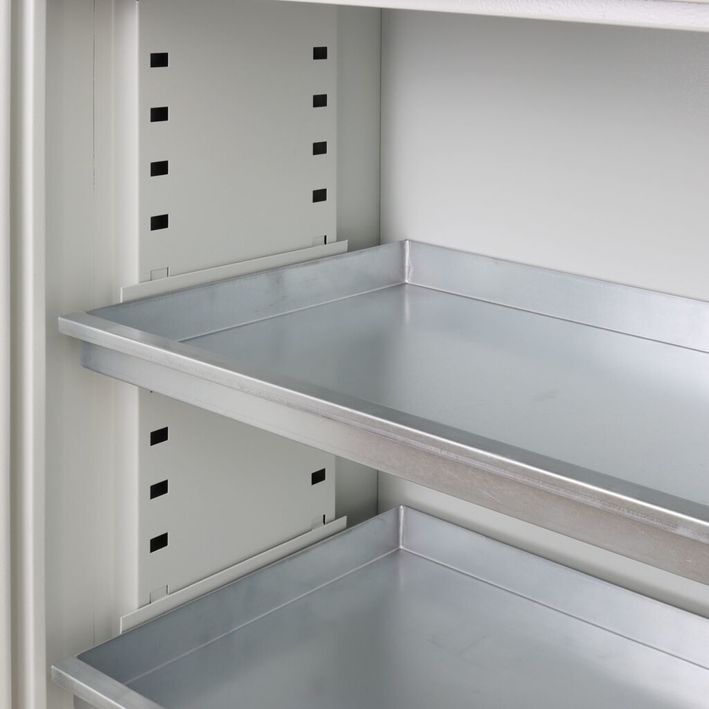 Produktabbildung Nr. 6: HEMMDAL Pflanzenschutzmittel- und Chemikalienschrank mit 2 Auffangwannen, HxBxT 1.000 x 1.000 x 500 mm