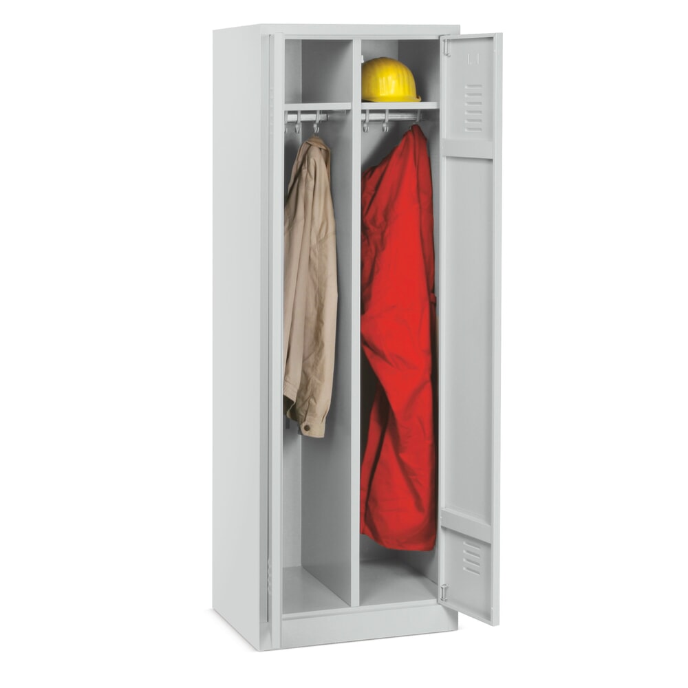 Produktabbildung: HEMMDAL Doppelspind, 1 Abteil, HxBxT 1.800 x 600 x 500 mm, lichtgrau