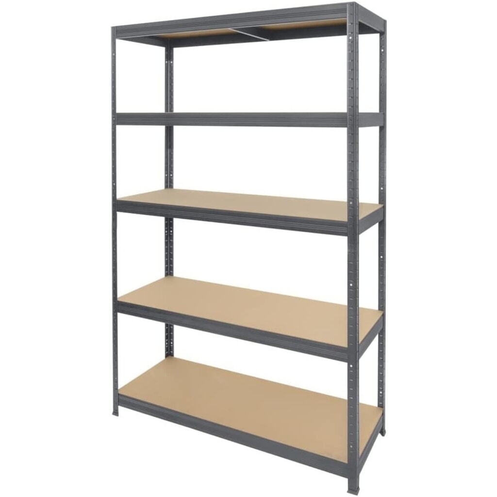 Produktabbildung Nr. 3: HEMMDAL Fachbodenregal Typ M graphitgrau, Fachlast 200 kg, HxBxT 1.800 x 1.200 x 450 mm