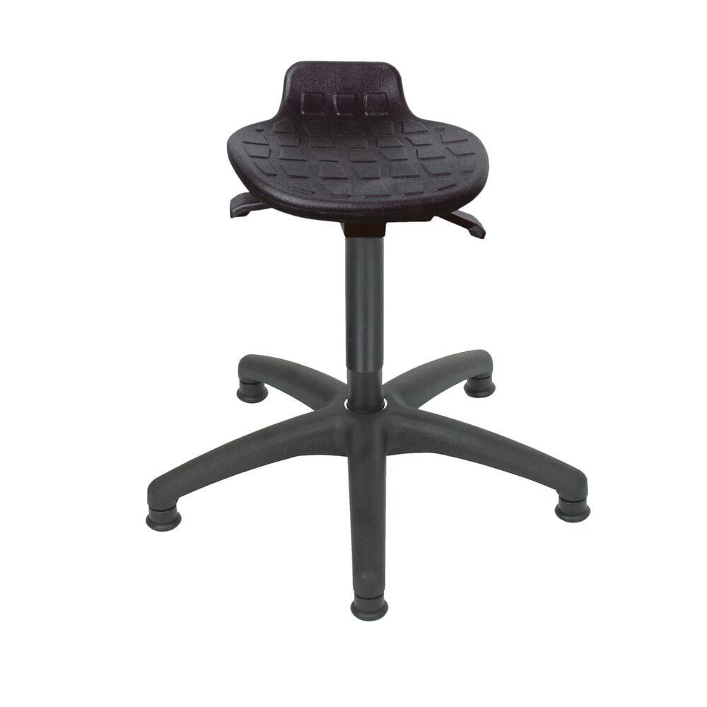 Produktabbildung: HEMMDAL Hocker Komfort, PU-Sitz, Sitzhöhe 410-540 mm, Kunstoffbasis, Bodengleiter