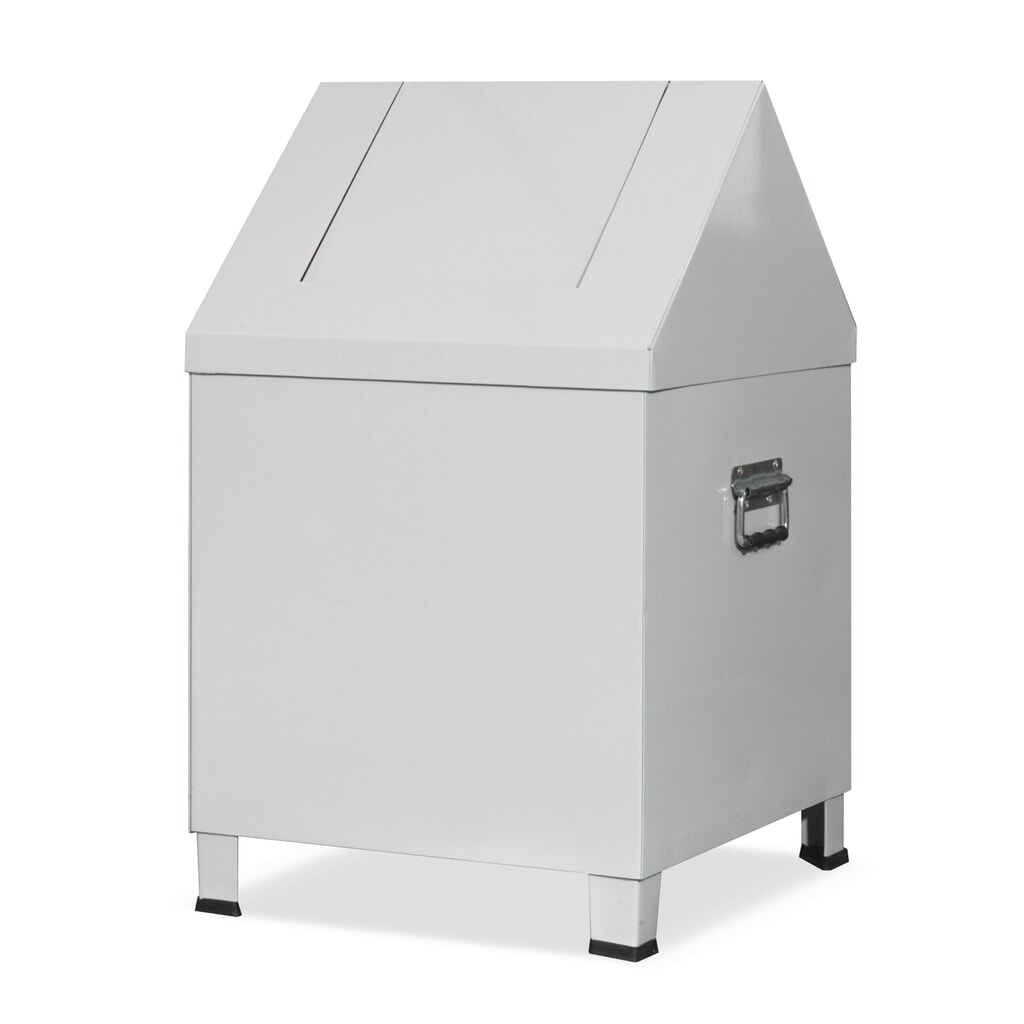 HEMMDAL Putzwollkasten, HxBxT 680 x 400 x 400 mm, lichtgrau Produktabbildung: HEMMDAL Putzwollkasten, HxBxT 680 x 400 x 400 mm, lichtgrau