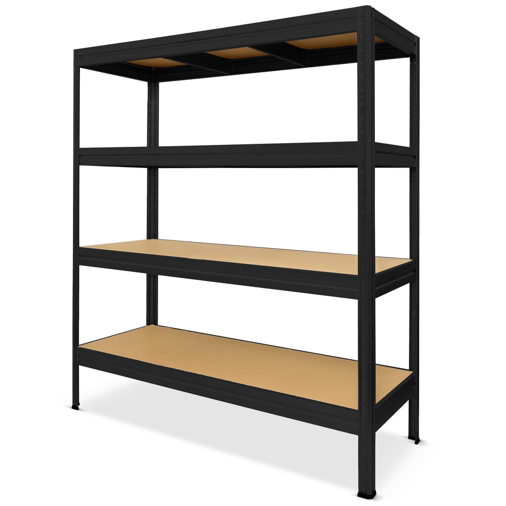 Produktabbildung: HEMMDAL Schwerlastregal Typ XL, schwarz / matt – 177 x 180 x 60 cm – bis 2000 kg
