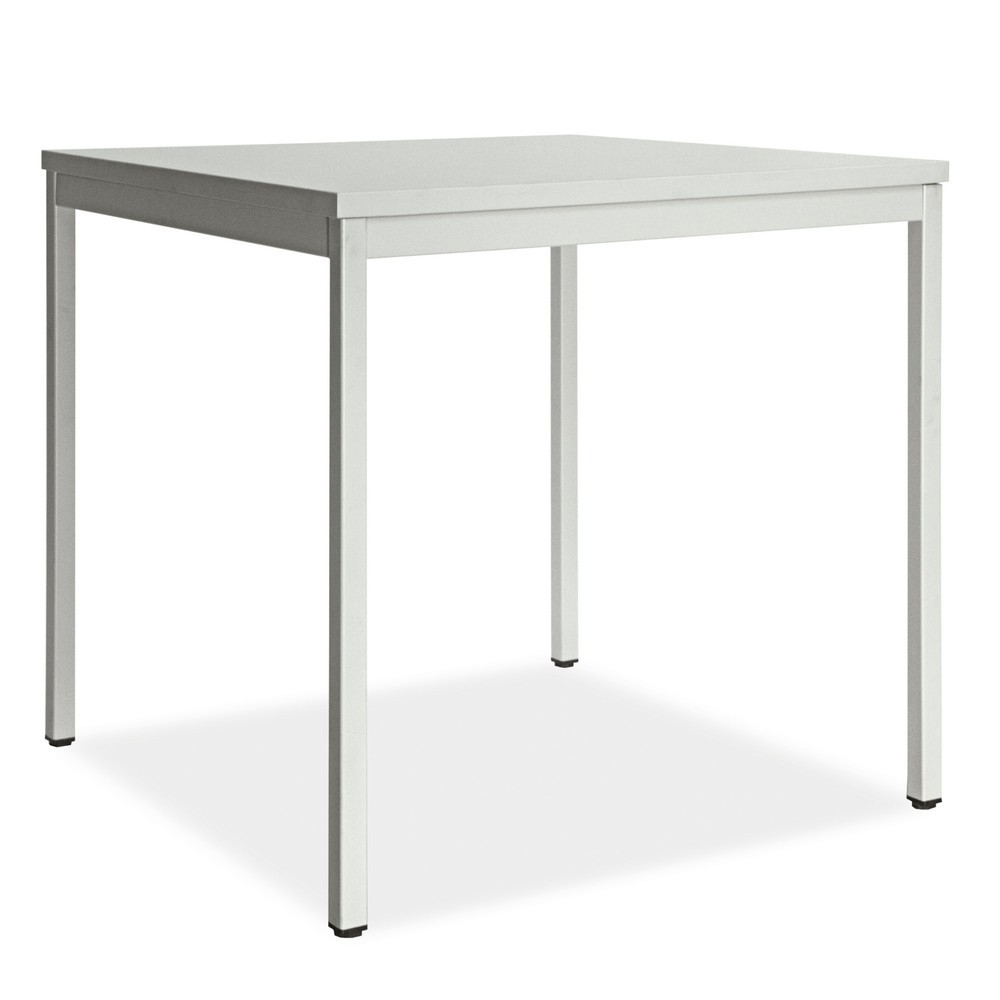 Produktabbildung: Hammerbacher Konferenztisch Klassik, Quadratrohr, BxT 800 x 800 mm, grau